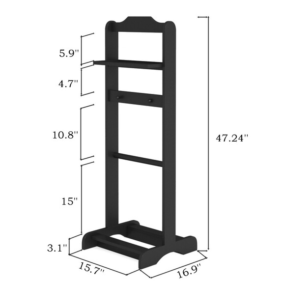 Accent Portable Garment Rack Clothes Valet Stand w...