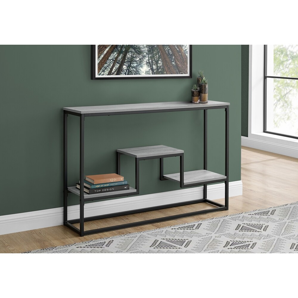 Accent Table  Console  Entryway  Narrow  Sofa  Living Room  Bedroom  Metal  Laminate  Contemporary  Modern