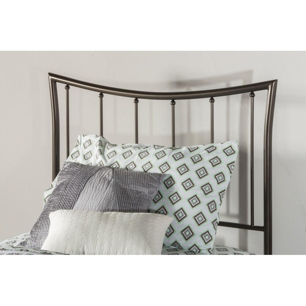 Hillsdale Edgewood Metal Headboard  Magnesium Pewter