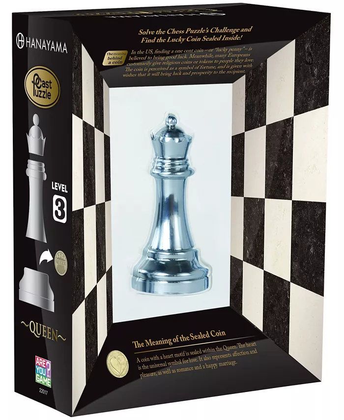 Areyougame  Hanayama Level 3 Cast Chess Puzzle - Queen