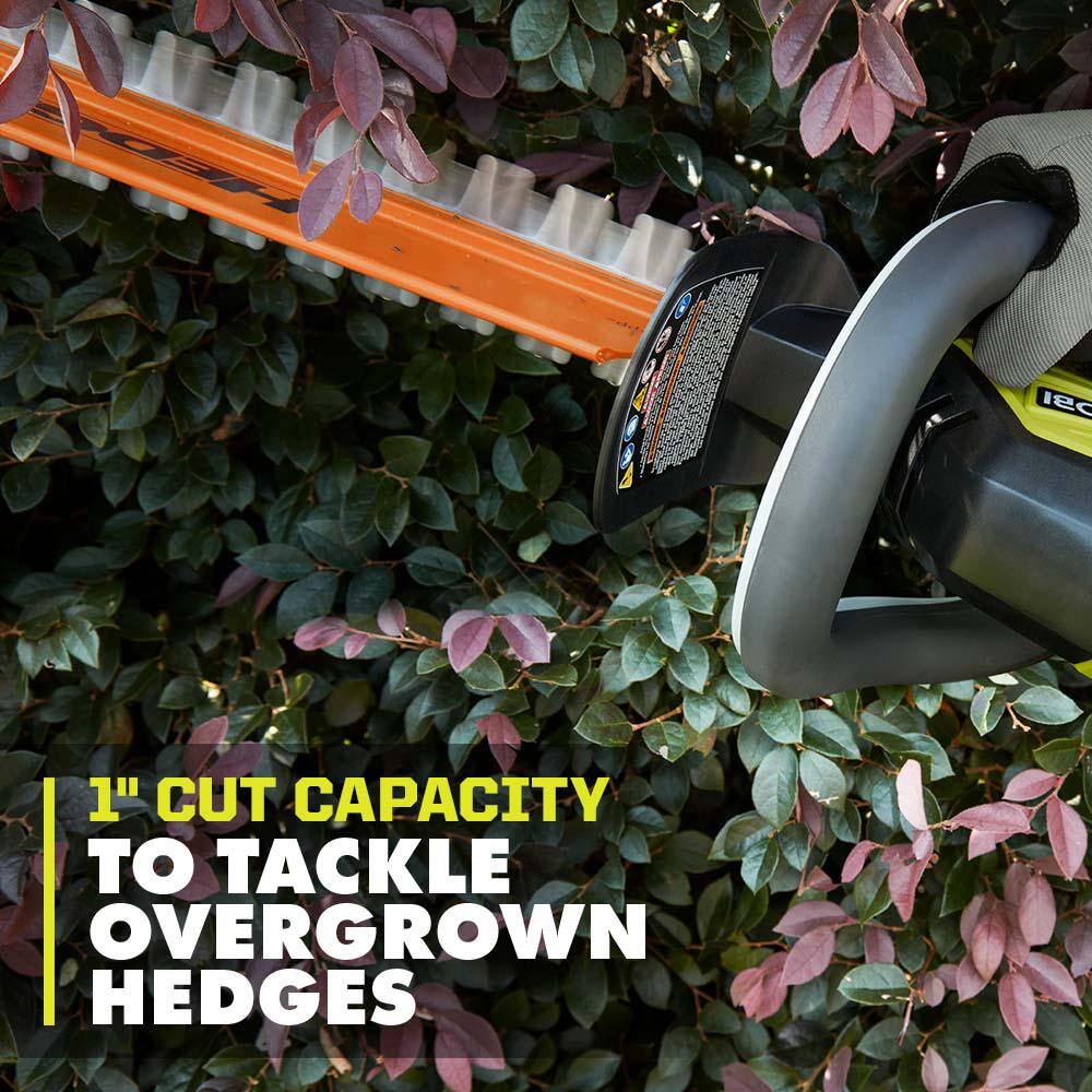 RYOBI 40V 24 in. Cordless Battery Hedge Trimmer with 2.0 Ah Battery and Charger RY40620