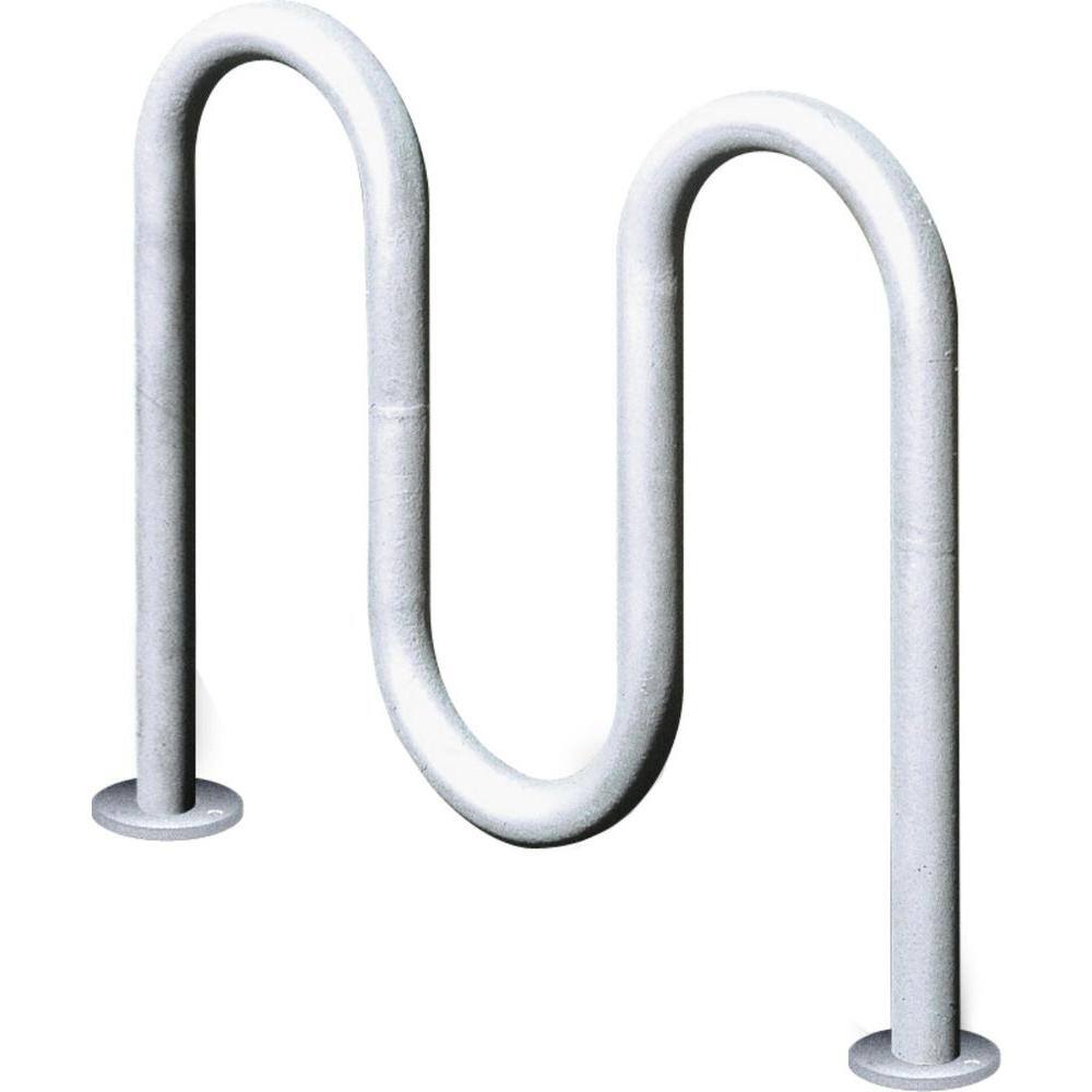 Ultra Play 2 ft Galvanized 3-Loop Inground Mount Contemporary Commercial Bike Rack 5803S