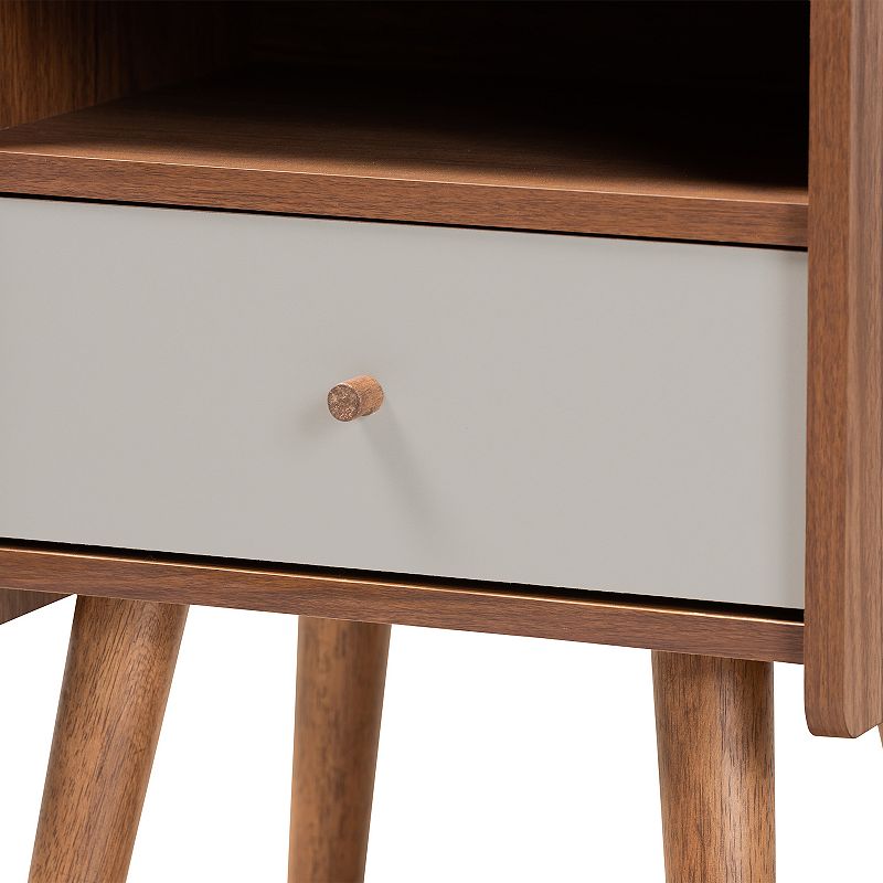 Baxton Studio Elario Nightstand Table