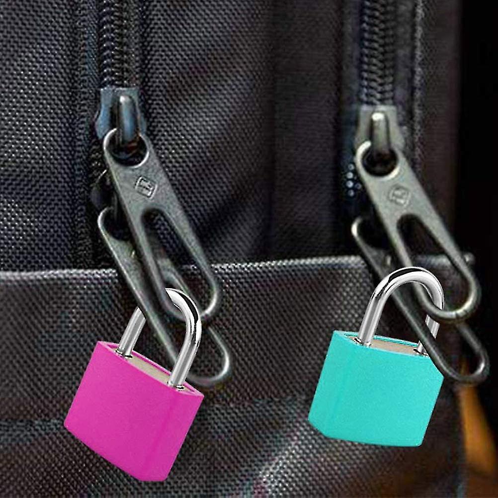 Pcs Luggage Lock With Key， Mini Padlock With Key， Luggage Lock， Safety Lock With Key (color)
