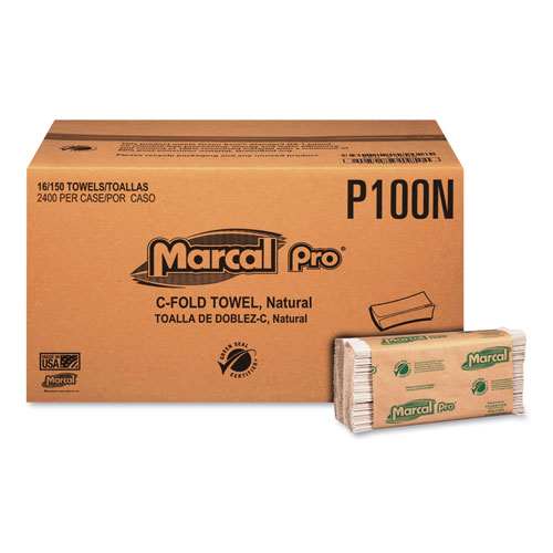 Marcal Folded Paper Towels | 1-Ply， 10 1