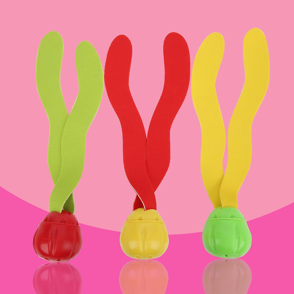 3pcs Underwater Diving Seaweed Toy Colorful Summer Pool Swimming Training Children Toy