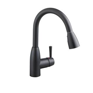 American Standard Fairbury Single-Handle Pull-Down Sprayer Kitchen Faucet in Matte Black 4005MBF