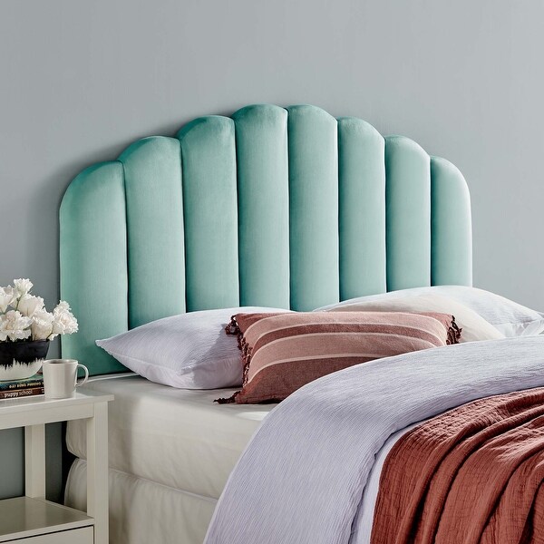 Veronique King/California King Performance Velvet Headboard - - 31640360