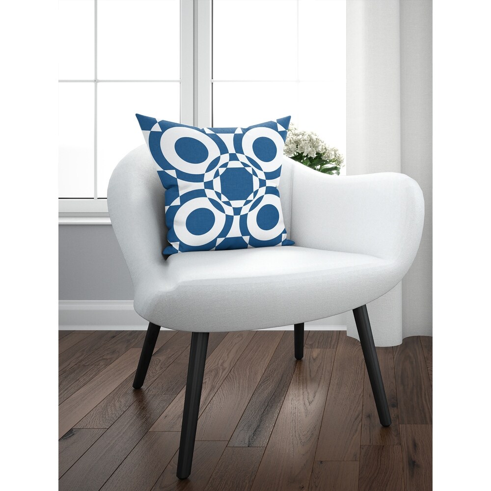 UNITED CLASSIC BLUE   WHITE. Accent Pillow By Jackie Reynolds