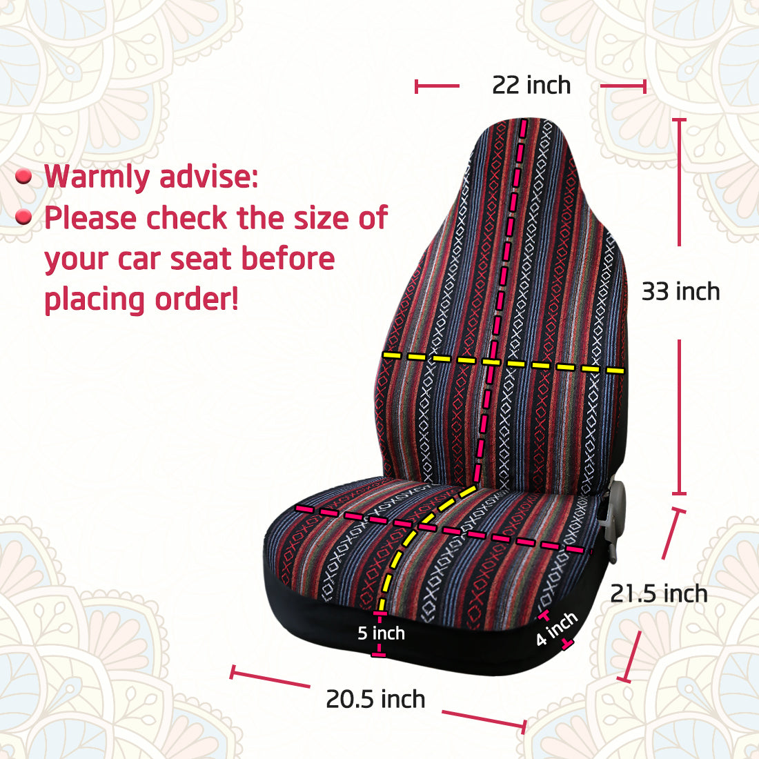 Universal Soft Blanket Bucket Seat Cover Mat for Car Vehicle Automotive