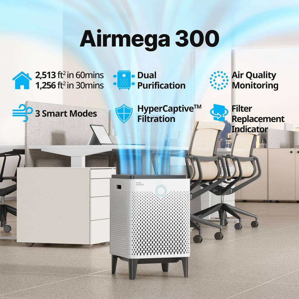 Coway Airmega 300 True HEPA Air Purifier with 1250 sq. ft. Coverage AP-1515H