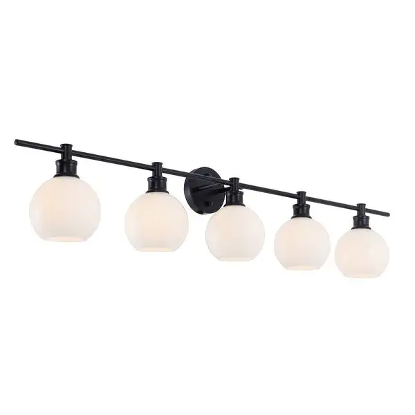 Camille 5-Light Frosted Glass Wall Sconce