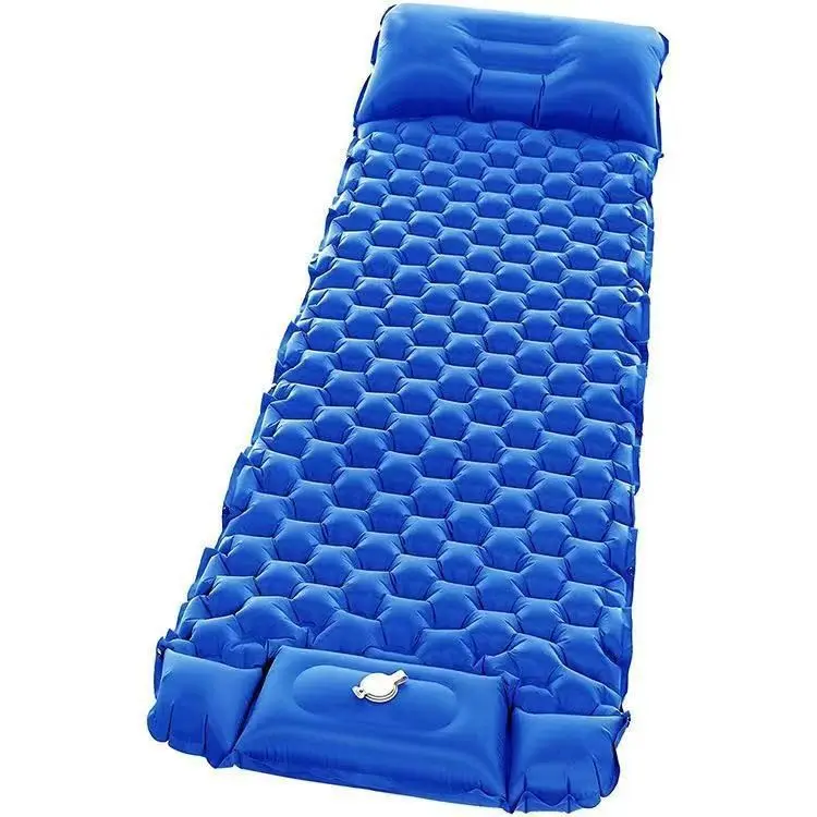 Hot Sale step on Inflatable pad Hiking Camping Lightweight Tent Air Mattress  folding picnic travel Sleeping Mat