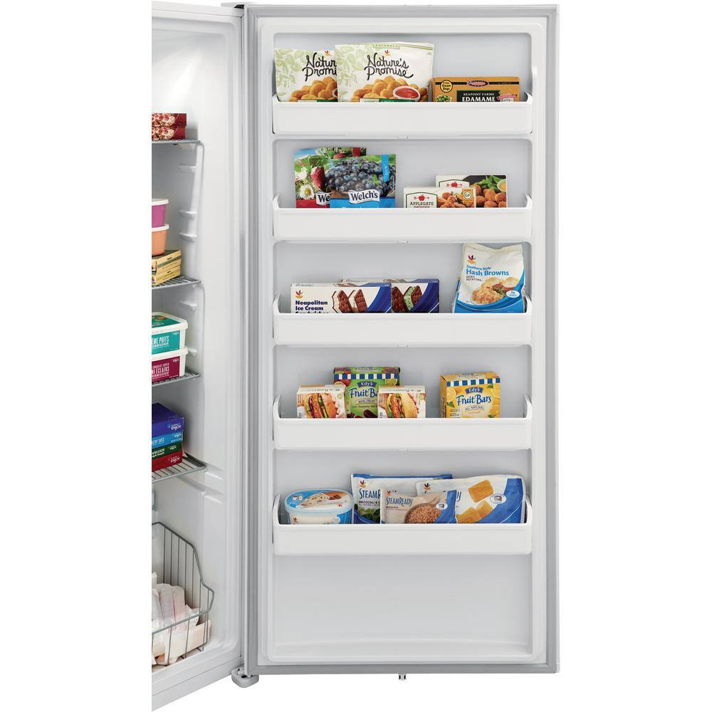 Frigidaire 32.6 in. 20 cu. Ft. Frost Free Defrost Garage Ready Upright Freezer in White ENERGY STAR FFUE2022AW