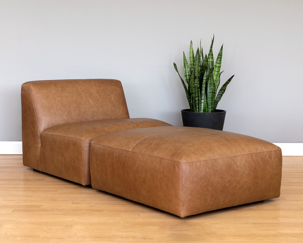 Sunpan 5West Watson Ottoman   Contemporary   Footstools And Ottomans   by Unlimited Furniture Group  Houzz