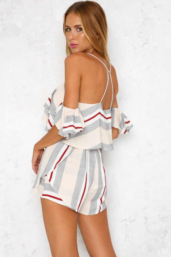 Lounge Town Romper Beige