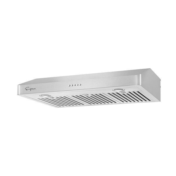 30 in. Ducted Under the Cabinet Range Hood in Stainless Steel with Permanent Filters and LED Lights