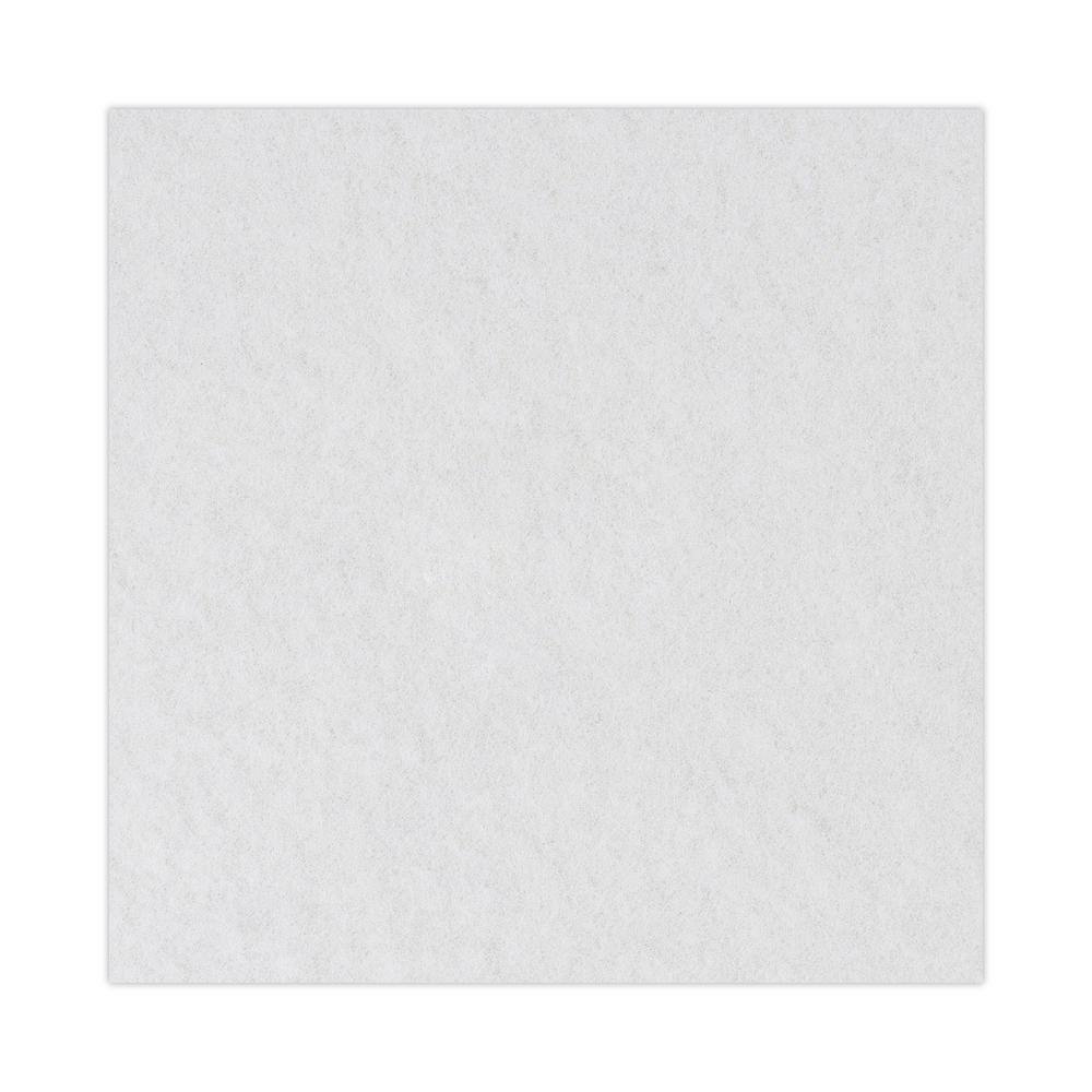 Boardwalk 14in. Diameter White Polishing Floor Pads (5-Pack) BWK4014WHI