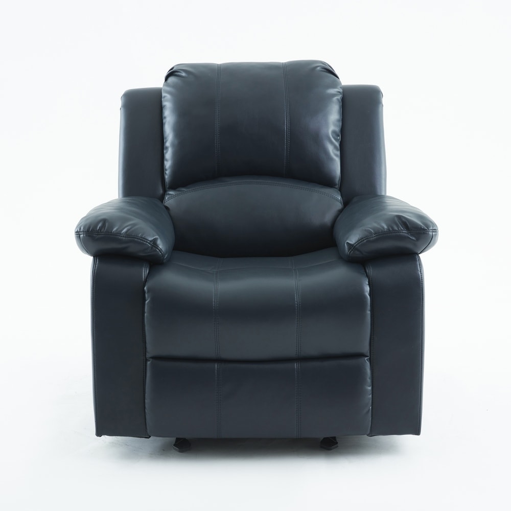 Charleston Leather Gel Glider Rocker Recliner by Greyson Living