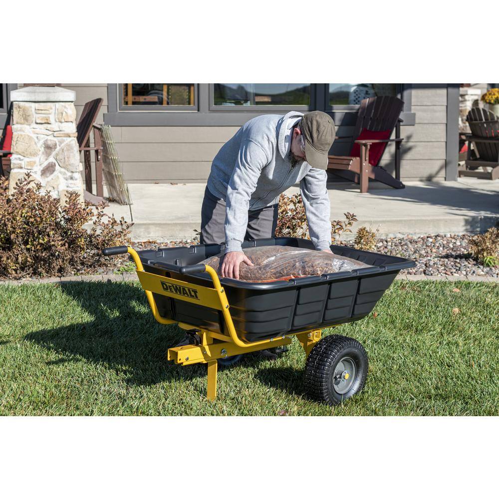 DEWALT DXTB0573 800lb/10 Cu. Ft. Swivel/Dump Cart - Convertible to Tow/Wheelbarrow