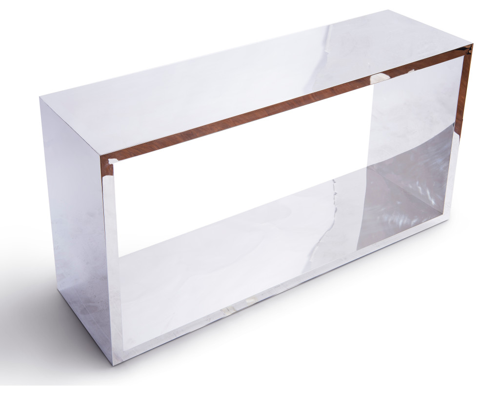 Piero Console Table Stainless Steel   Contemporary   Console Tables   by Greg Sheres Inc.  Houzz