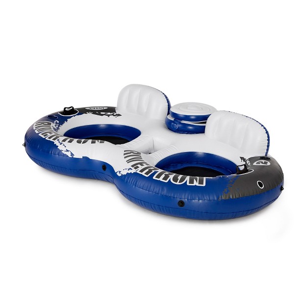 Intex River Run 2 Person Inflatable Tube Raft Float With Cooler For Pool amp Lake