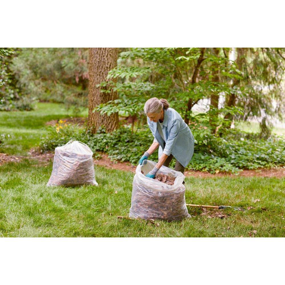 HDX 39 Gal. Clear Flex Drawstring Trash Bags (50-Count) - For Outdoor Yard Waste and Industrial TBD