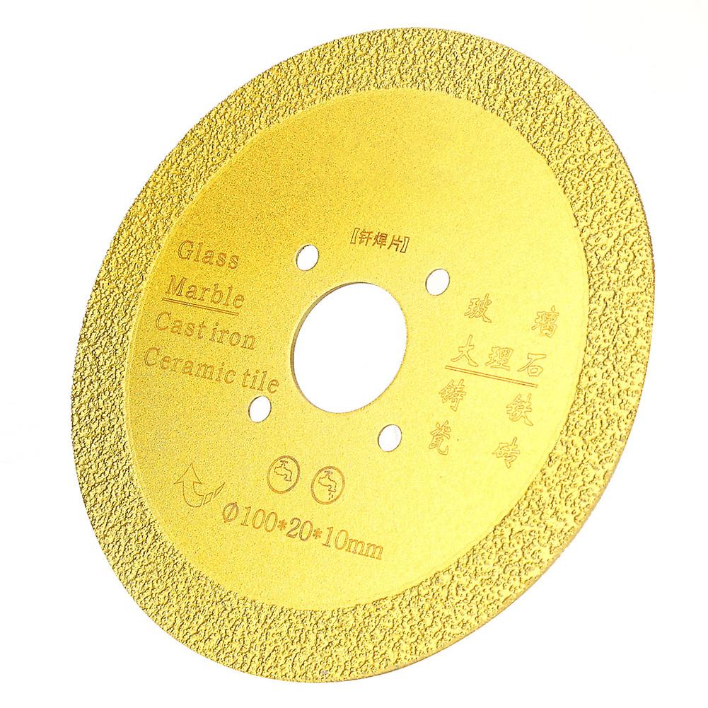 1pc 100*10mm Diamond Brazed Saw Blade Circular Saw Blade Porcelain Diamond Cutting Disc(#1)