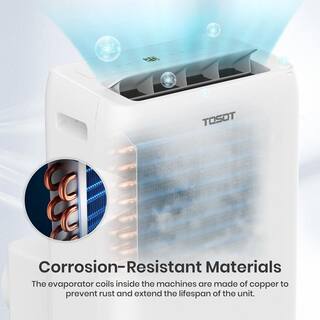 Tosot Aolis 12000 BTU (8000 BTU DOE) Portable Air Conditioner Swing Function Remote Control GPC08AO-A3NNA1A