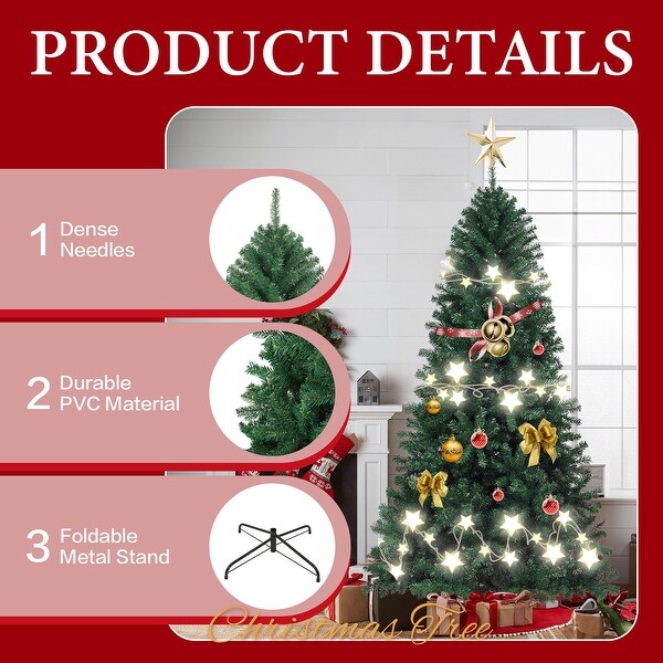 Artificial Christmas Trees With Foldable Metal Stand (6 / 7.5 / 9 ft.)