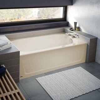 Bootz Industries Maui 60 in. x 30 in. Soaking Bathtub with Right Drain in Bone 011-3340-06