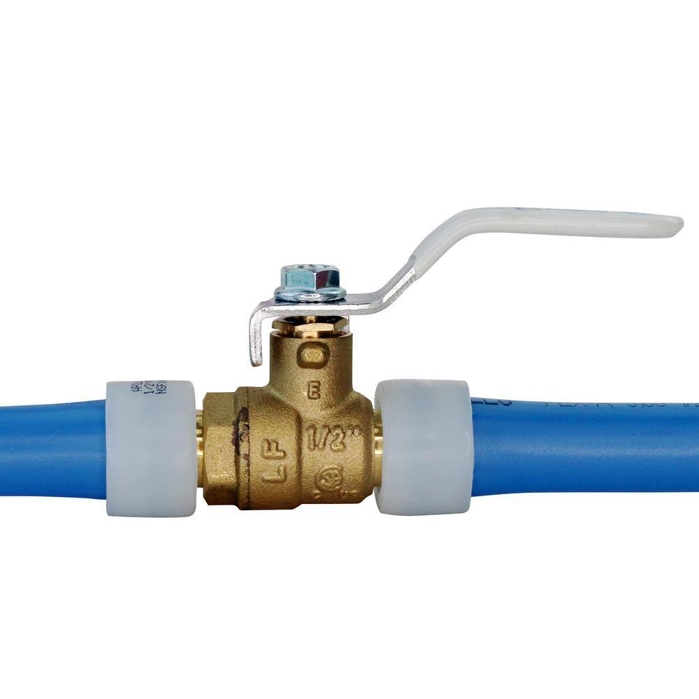 Apollo 12 in. Brass PEX-A Expansion Barb Ball Valve EPXV12