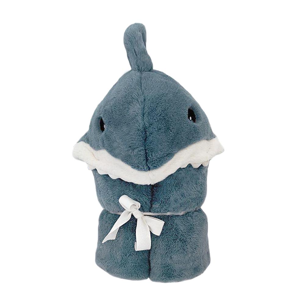 Seaborn Plush Shark Hooded Blanket