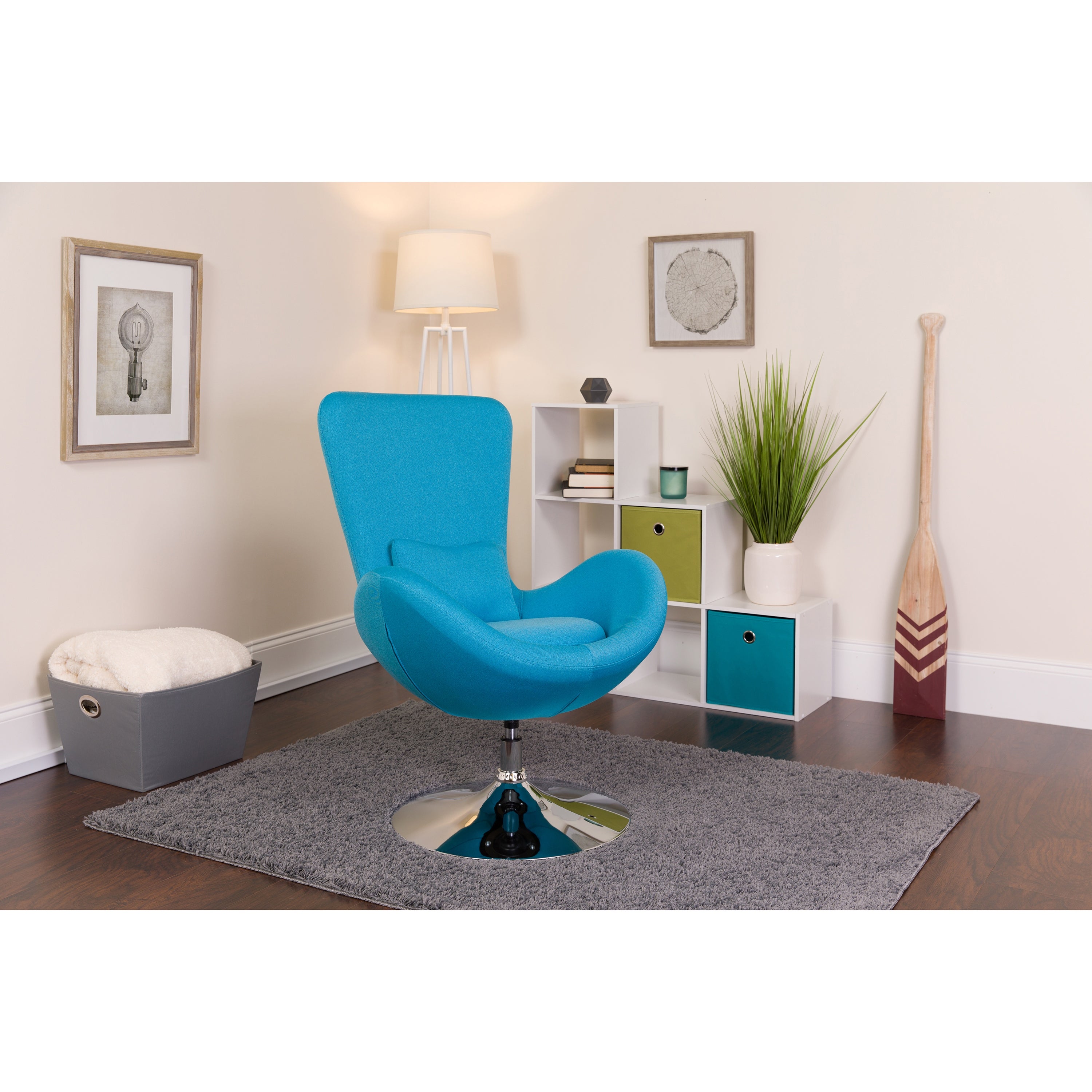 LeatherSoft Swivel Side Reception Chair with Bowed Seat