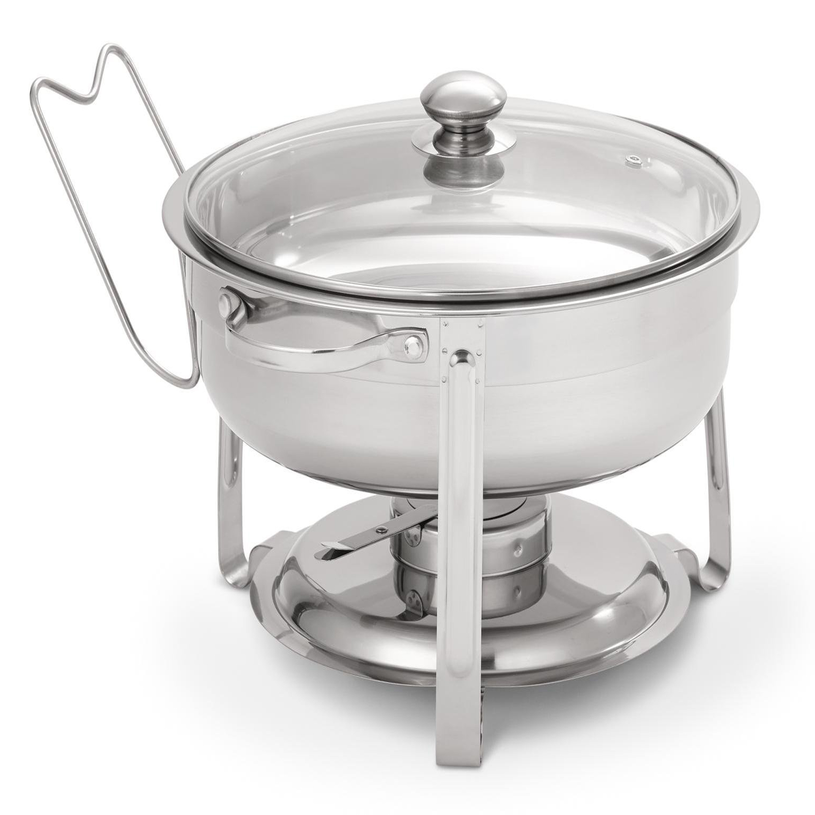 Oster Sanger Field 6-Piece 4.5 Quart Round Stainless Steel Chafing Dish Set