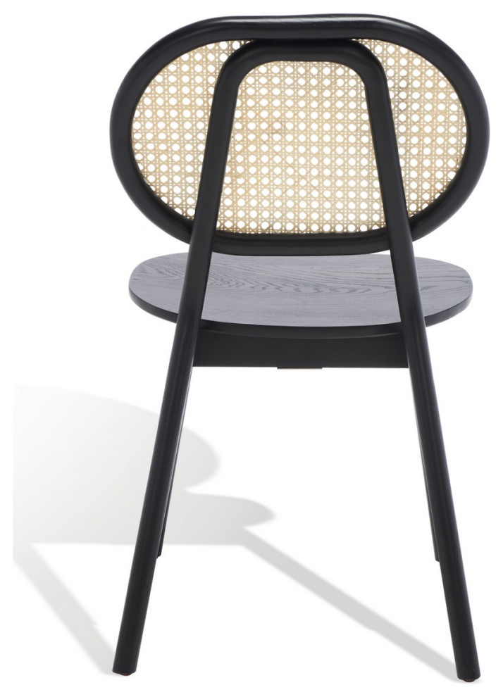 Safavieh Couture Kristianna Rattan Back Dining Chair   Midcentury   Dining Chairs   by Safavieh  Houzz