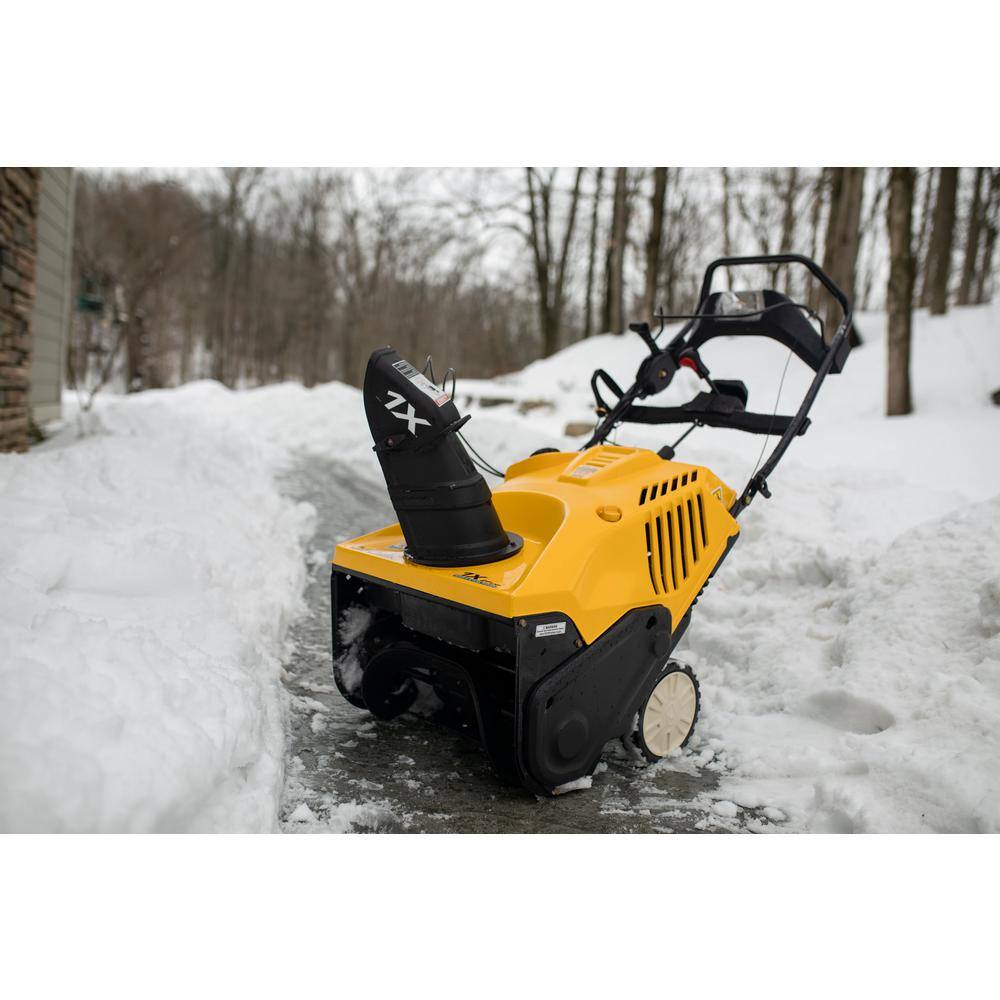 Cub Cadet 1X 21 in. 208 cc Single-Stage Electric Start Gas Snow Blower with Remote Chute Control and Headlight 1X 21