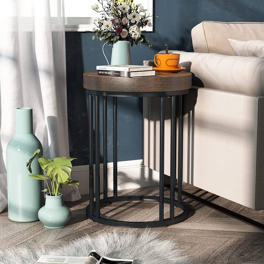 Nightstand Round Side End Table Side Table