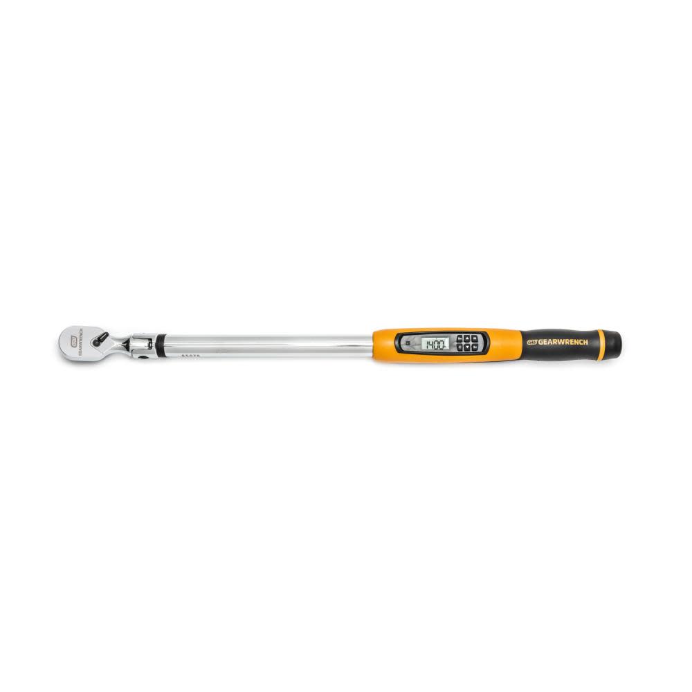 1/2 Flex Head Electronic Torque Wrench with Angle 25-250 ft/Lbs