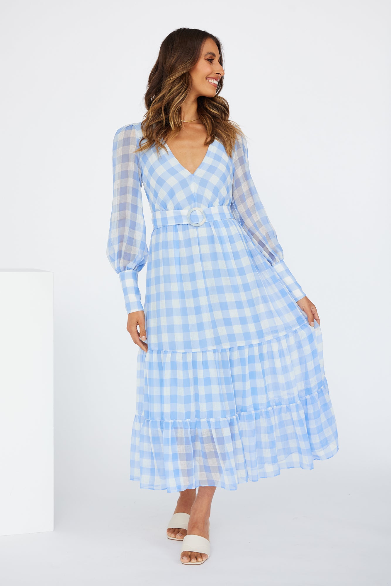 Time Of Fairytales Midi Dress Blue