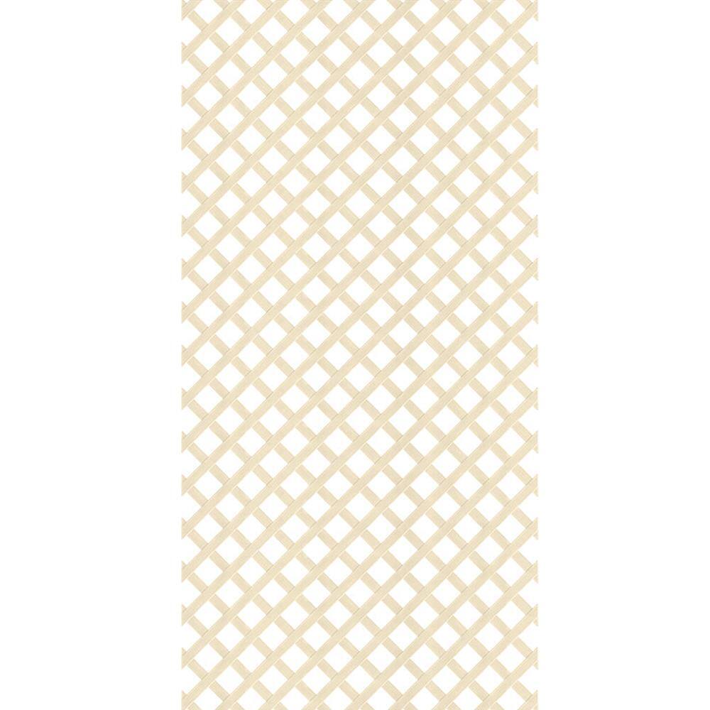 Veranda 4 ft. x 8 ft. Almond Garden Vinyl Lattice 148923