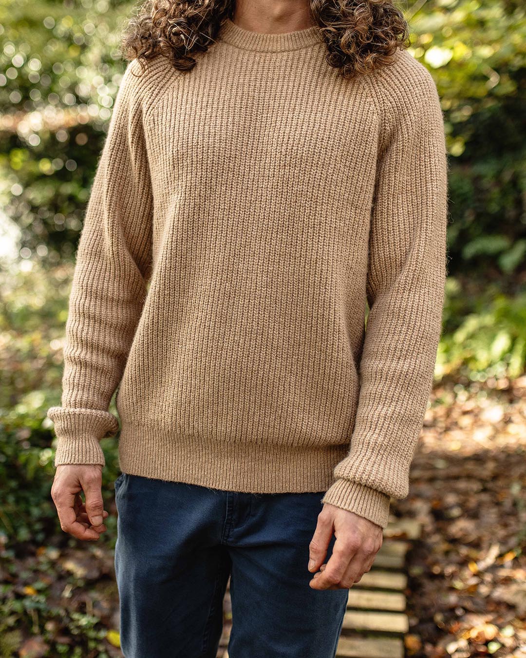 Offshore Recycled Knitted Jumper - Sand