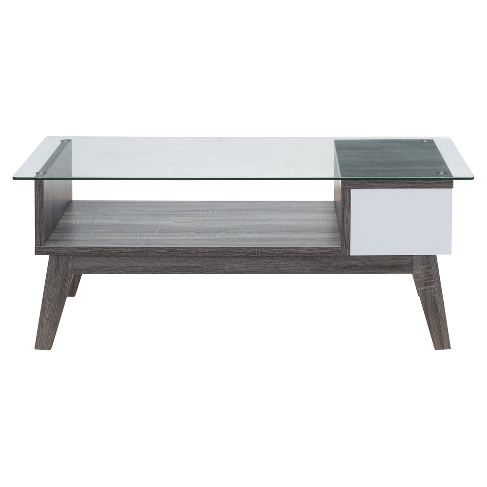 Furniture of America Oslo Contemporary 47 inch 1 shelf Coffee Table