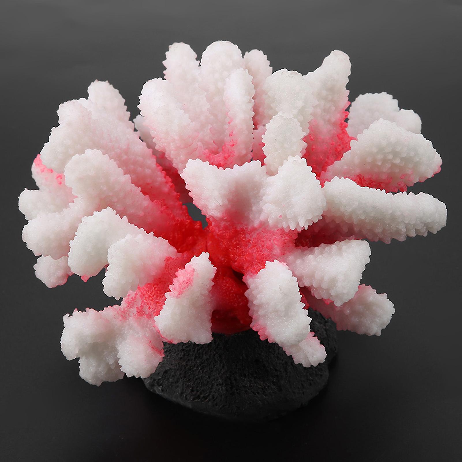 Artificial Silicone Coral Plant For Fish Tank Aquarium Landscaping Decor Ornament (red L)