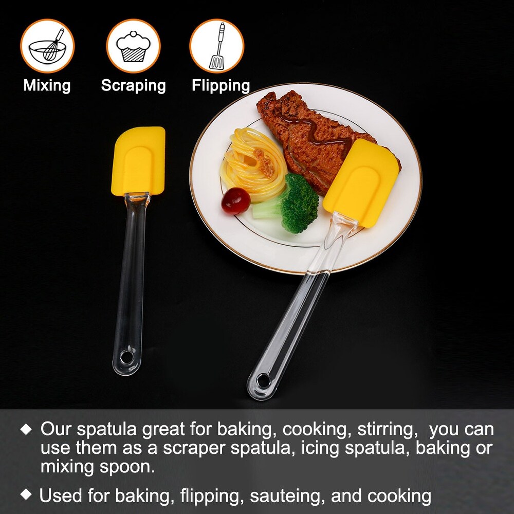 2pcs Flexible Silicone Spatula Heat Resistant Non Stick Cooking   9.6\