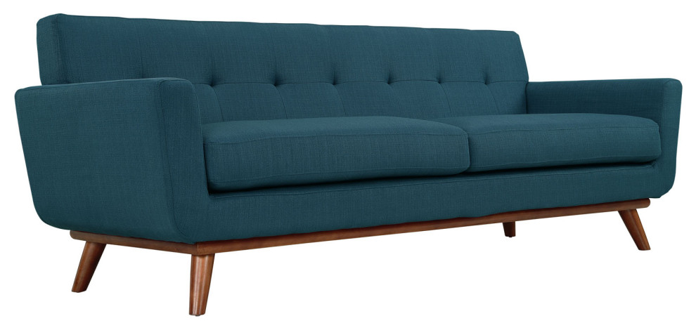 Azure Engage Loveseat and Sofa Set of 2   Midcentury   Living Room Furniture Sets   by Morning Design Group  Inc  Houzz