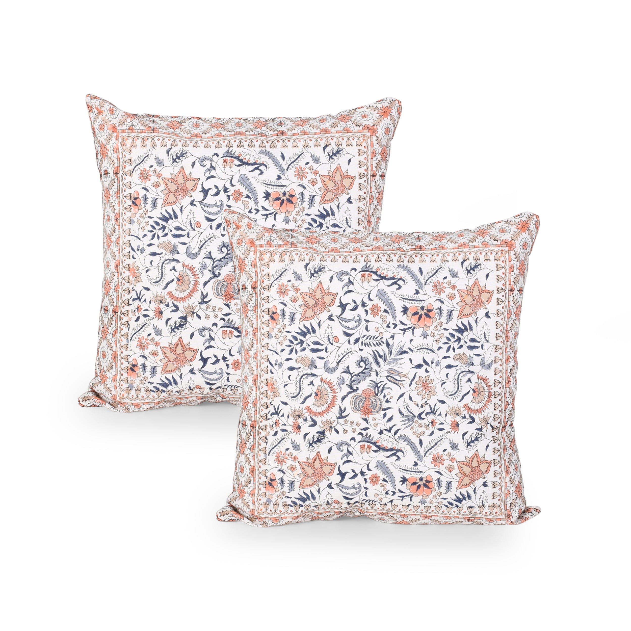 Aalasia Modern Fabric Throw Pillow Cover (Set of 2)