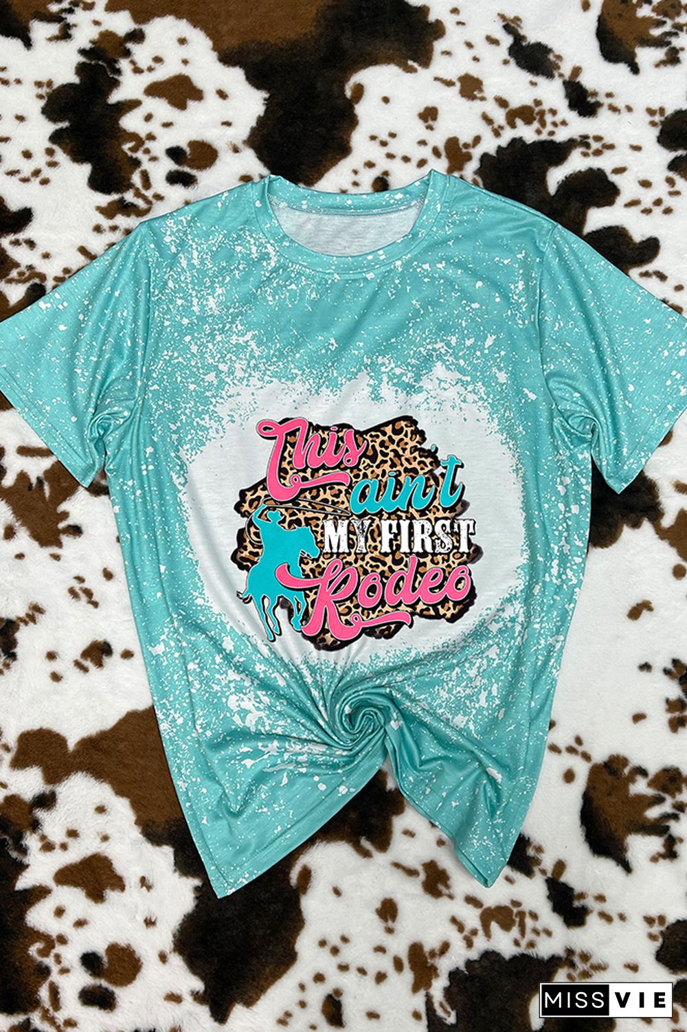 This Ain't My First Rodeo Leopard Graphic Tee Wholesale