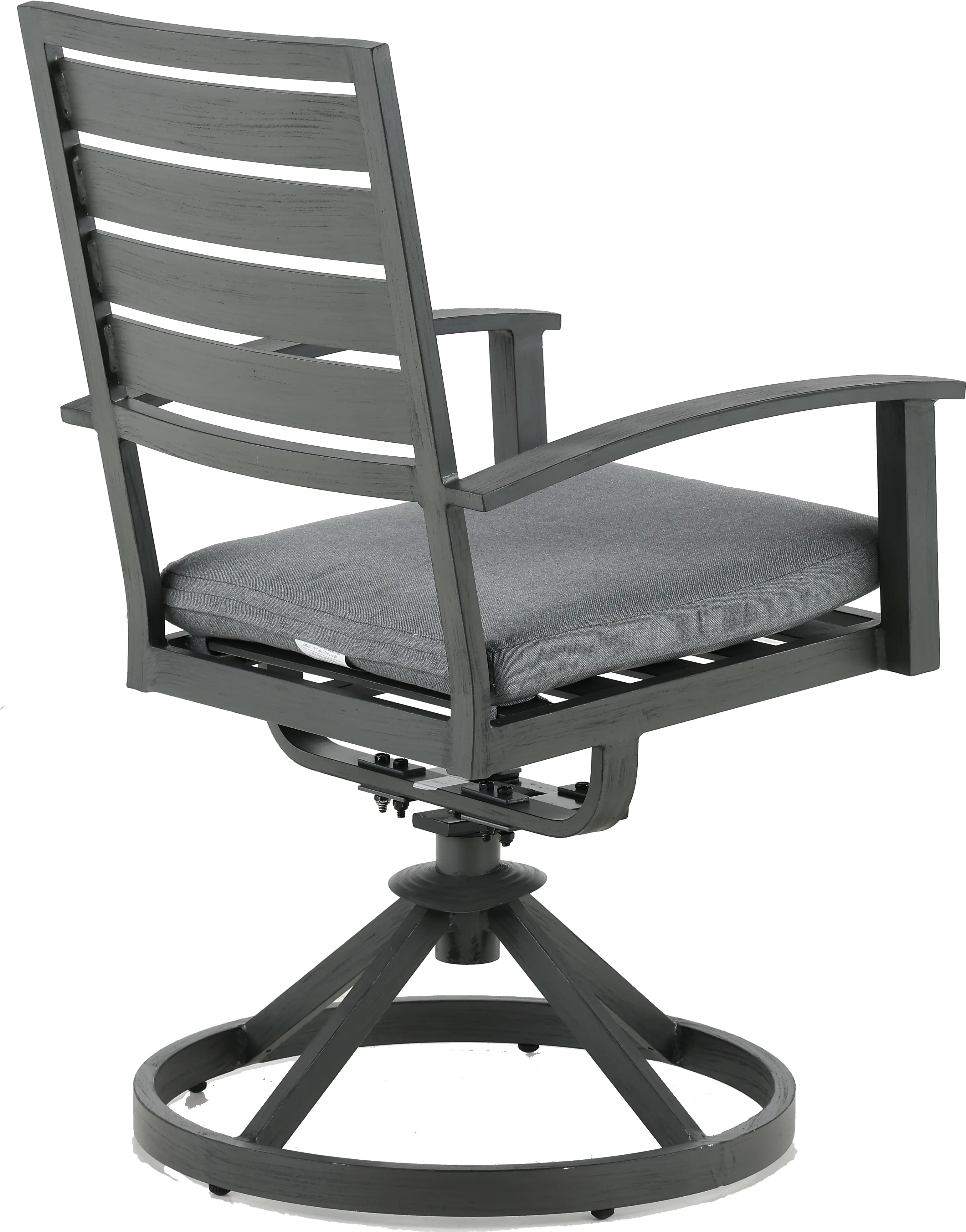 West Lake Gray Patio Swivel Dining Chair