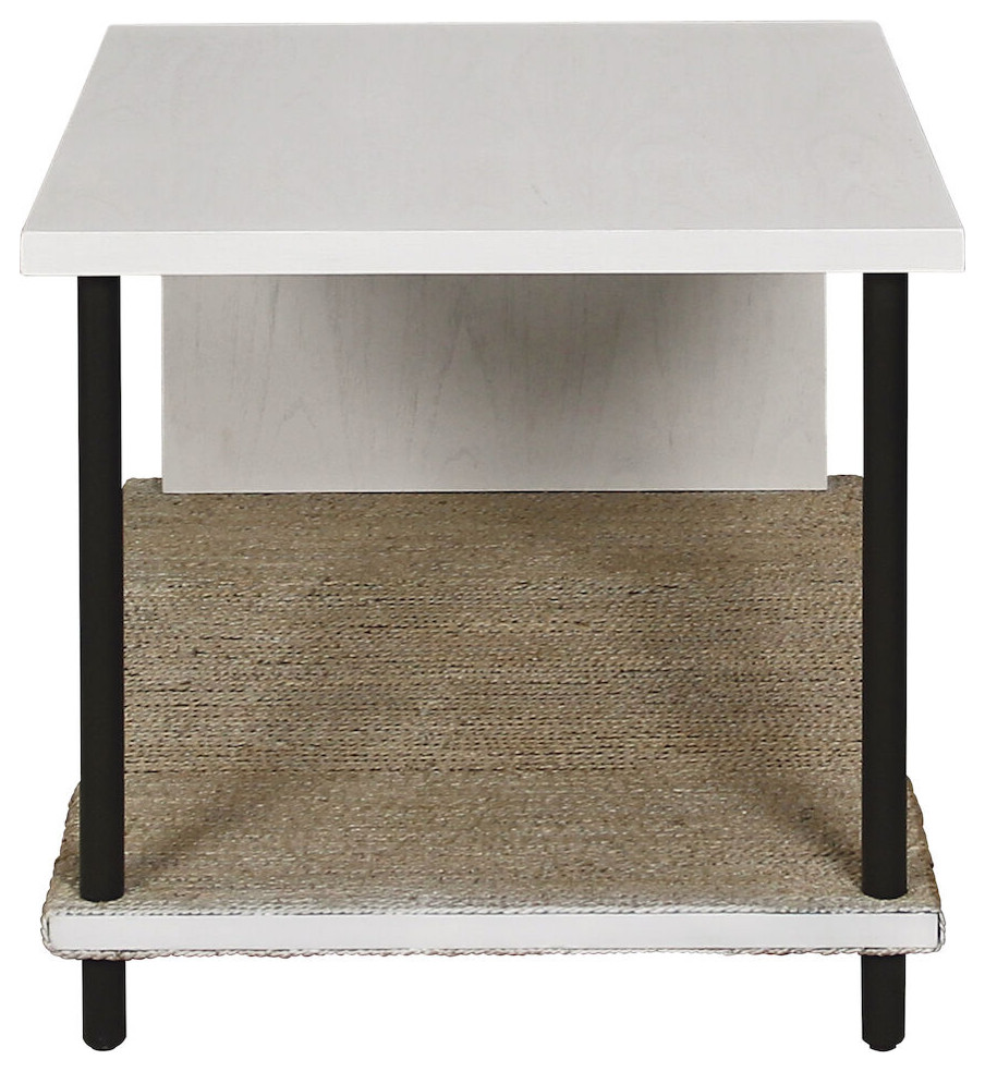 Riverview Accent Table White   Beach Style   Side Tables And End Tables   by ELK Group International  Houzz